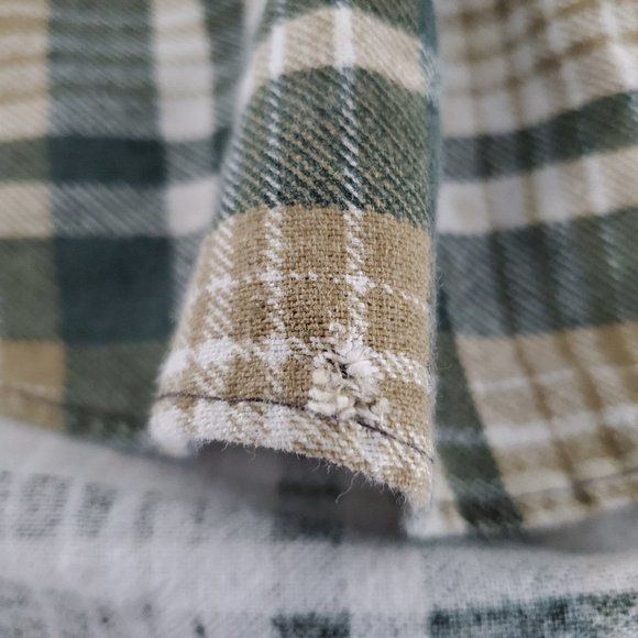 Vintage Flannel Distressed Boho USA 80'S - Picture 8 of 10